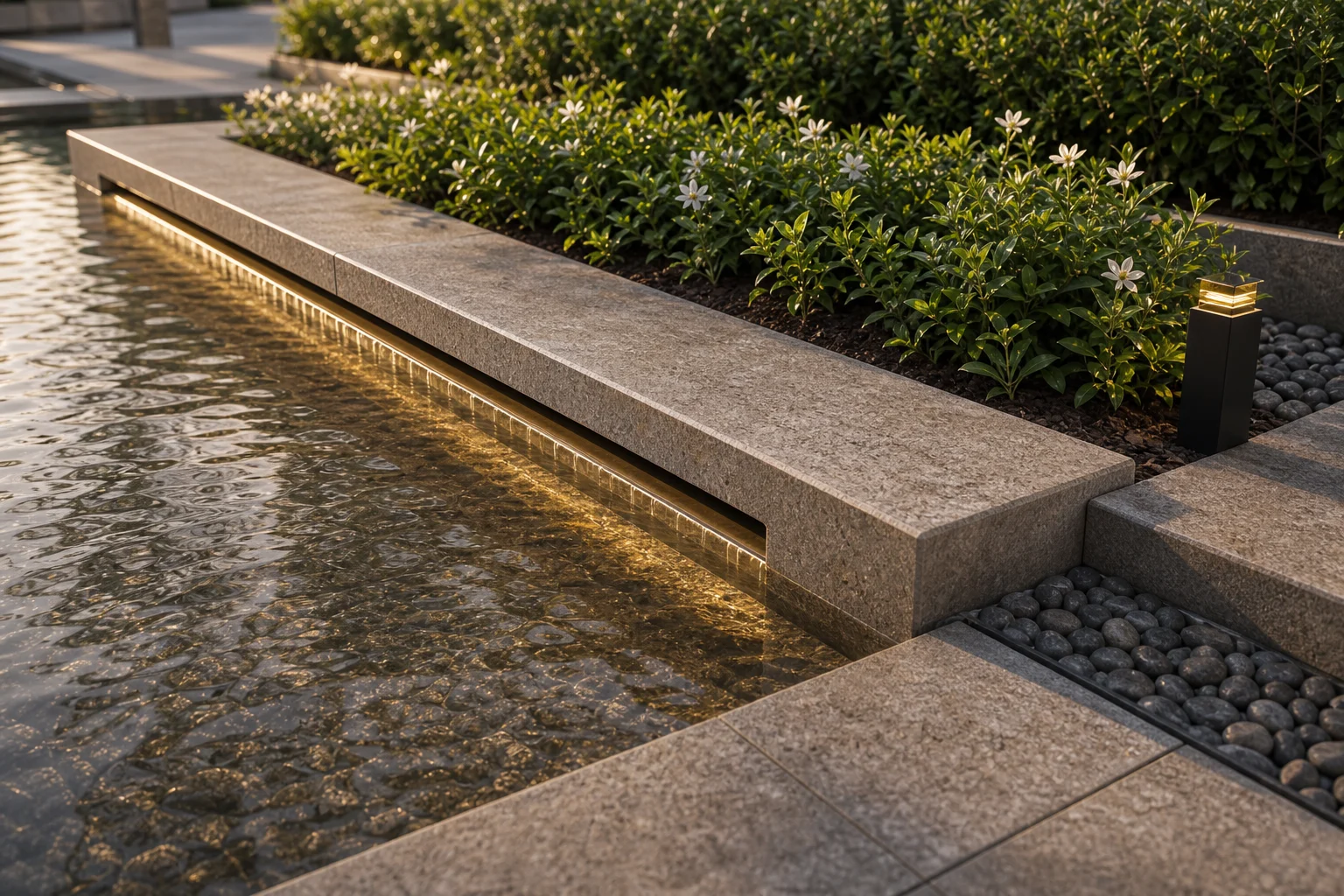 Linear reflecting rill detail landscape visual