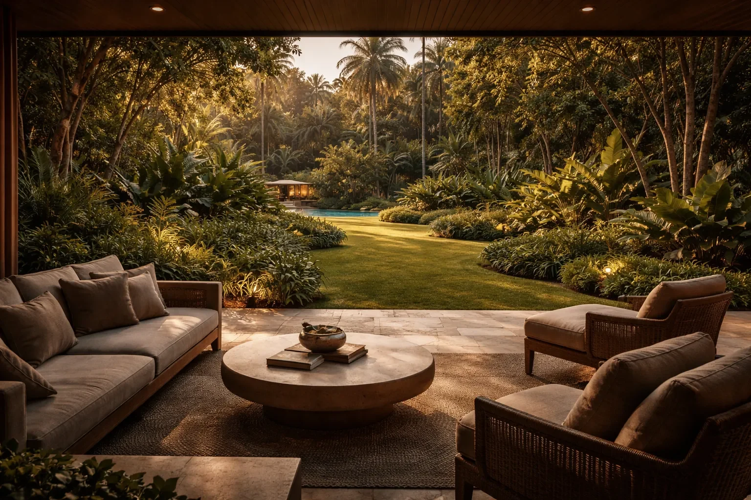Residential/commercial landscape proposal imagery from Sajal source